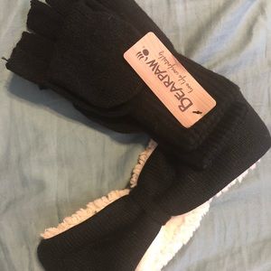 Gloves and headband/ear warmer hat. New with tags.